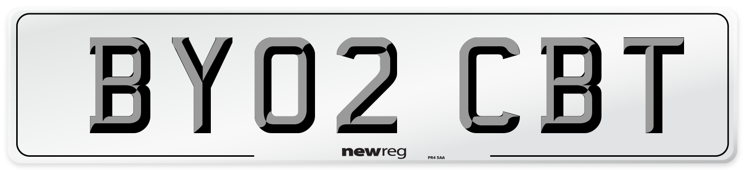 BY02 CBT Number Plate from New Reg